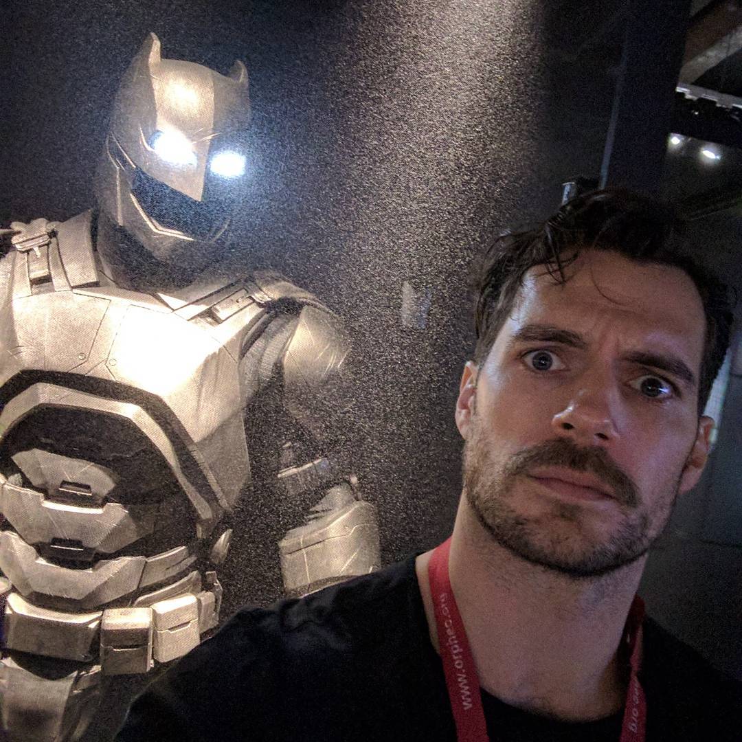 Henry Cavill On Set